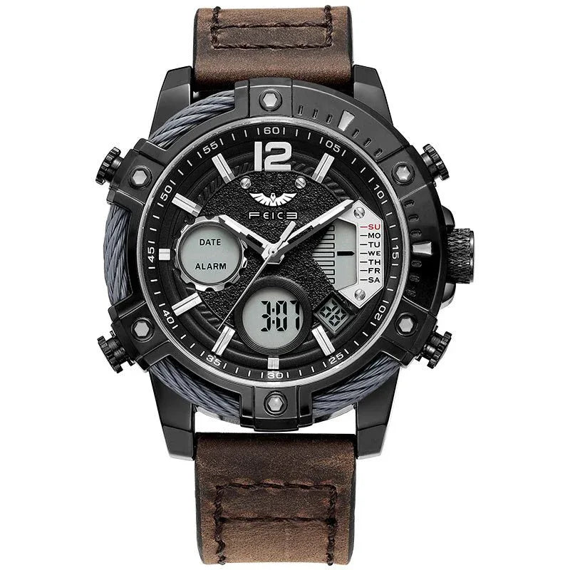 Montre à Quartz Lumineuse Étanche Grand Cadran