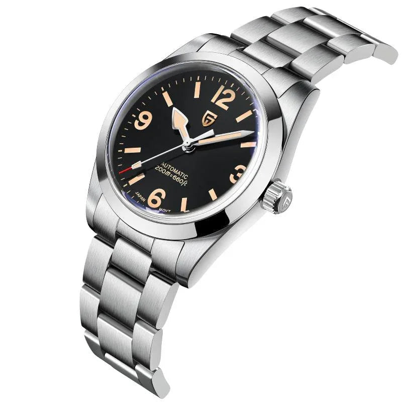 Montre mécanique étanche en acier inoxydable
