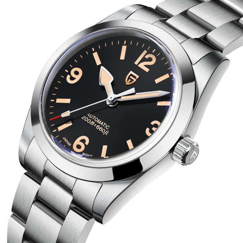 Montre mécanique étanche en acier inoxydable