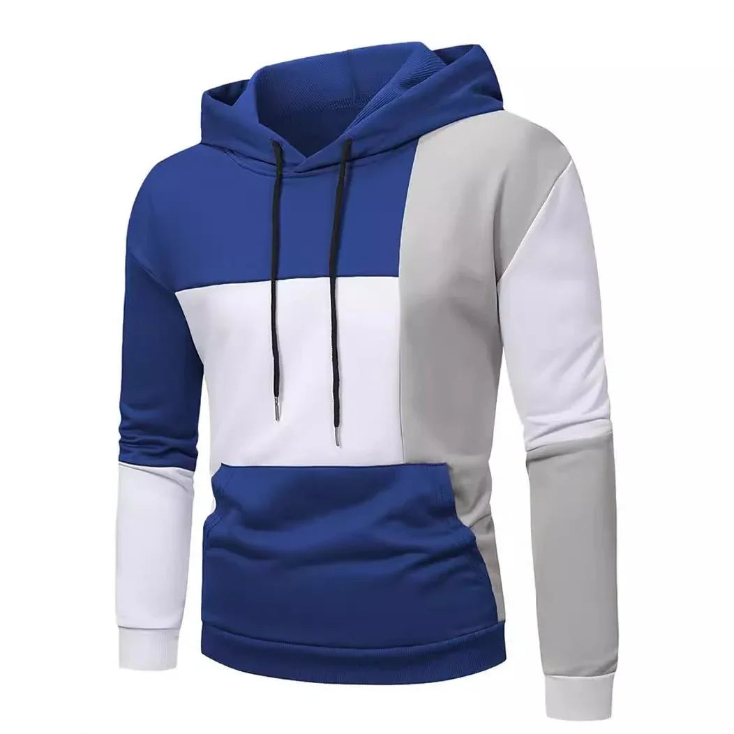 Herren-3D-Kapuzenpullover mit farblich passendem Muster