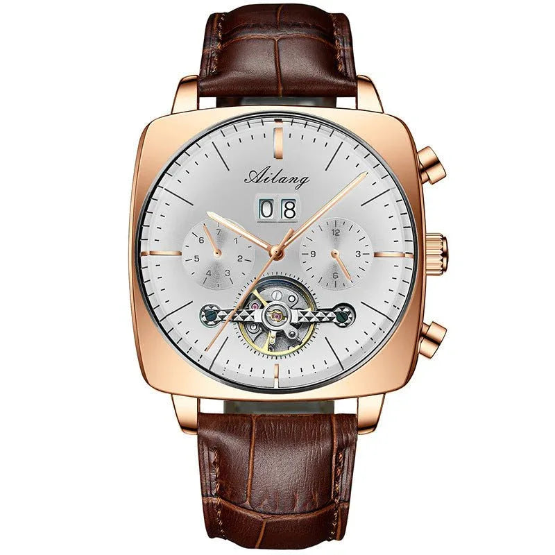 Montre Homme Automatique Mécanique Étanche Lumineuse