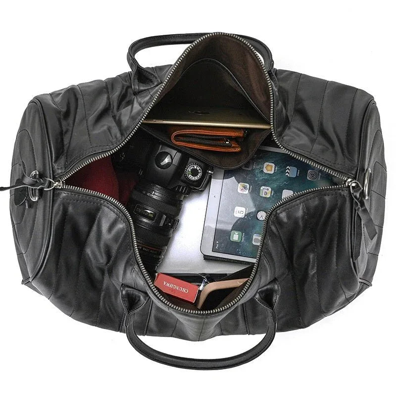 Sac de voyage à bandoulière noir pour hommes