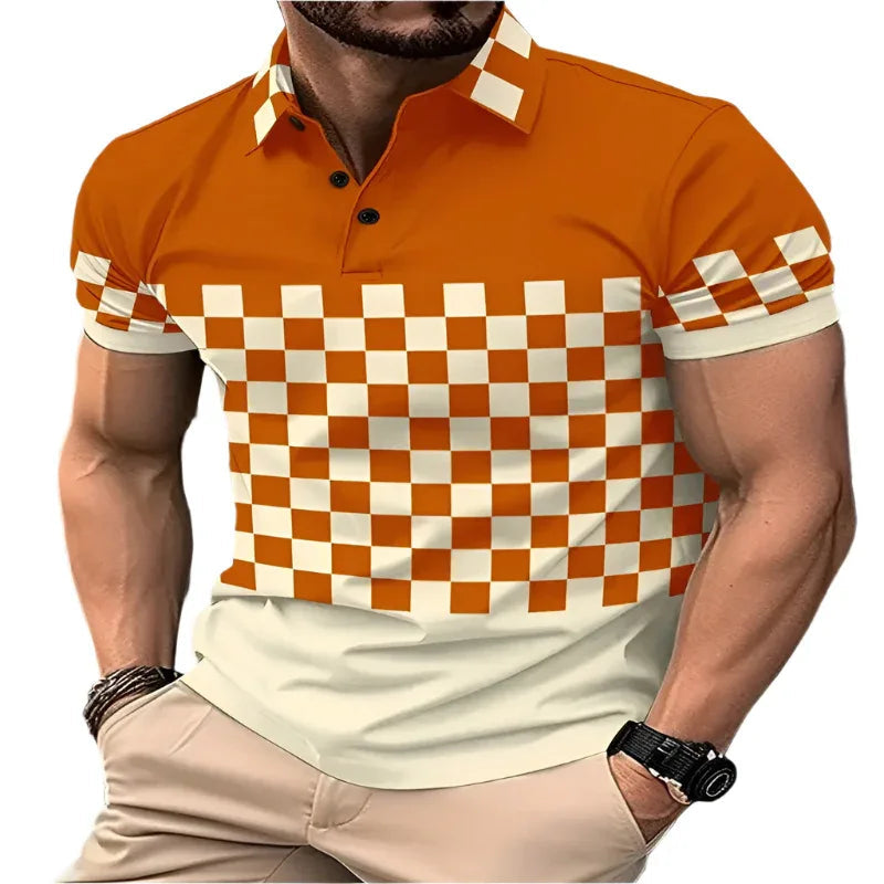 Atmungsaktive Herren-Poloshirts mit kurzen Ärmeln