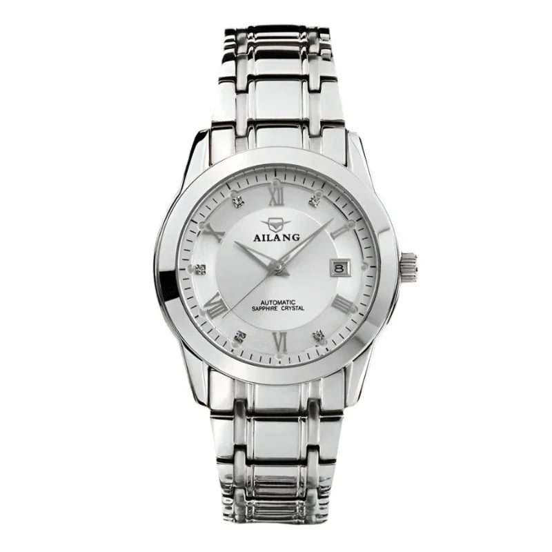 Herren Business Casual Mechanische Armbanduhr aus Edelstahl