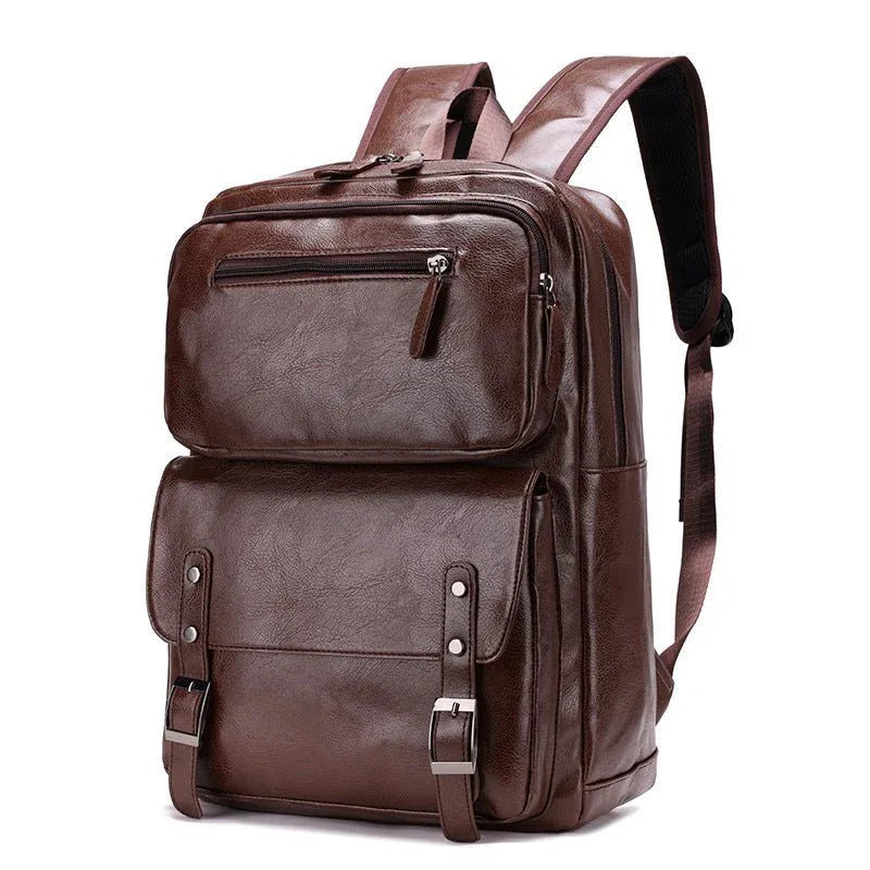 Herren Business Leder Tasche Wasserdichter Rucksack
