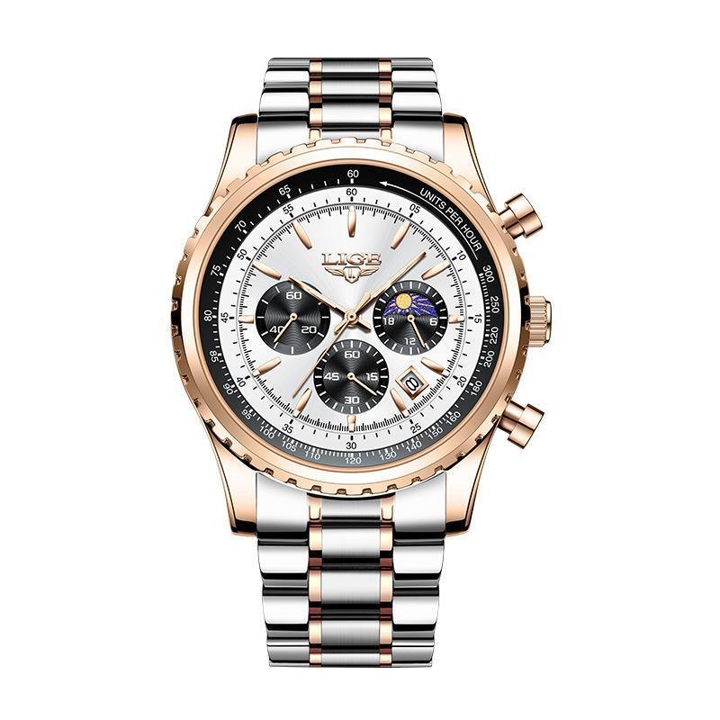 Montre d'affaires pour hommes à mouvement à quartz