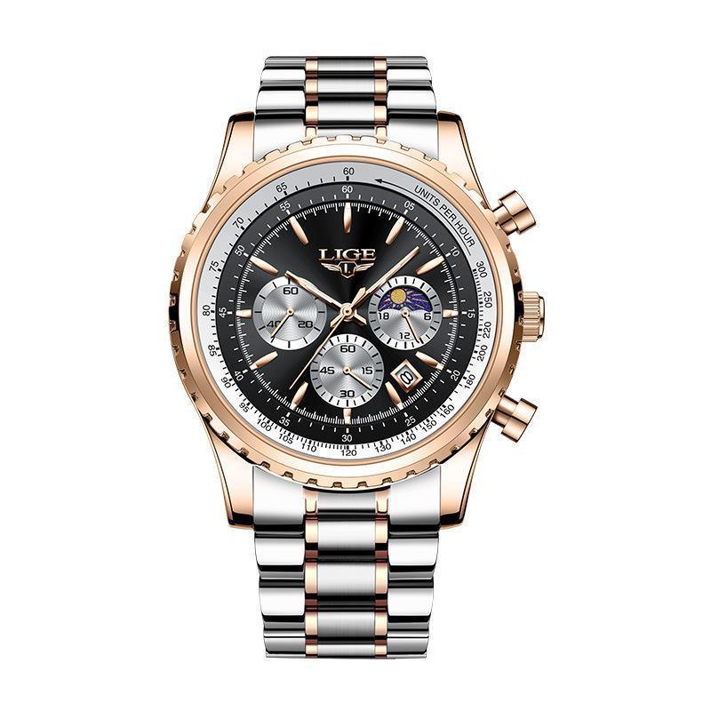 Montre d'affaires pour hommes à mouvement à quartz