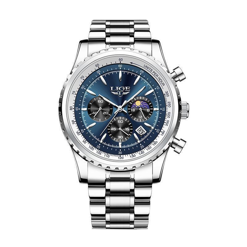 Montre d'affaires pour hommes à mouvement à quartz