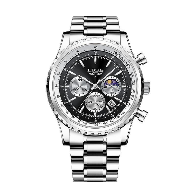 Montre d'affaires pour hommes à mouvement à quartz