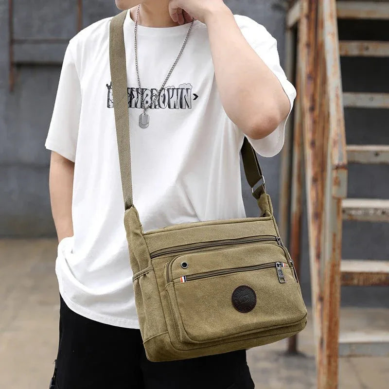Sac à bandoulière en toile pour hommes