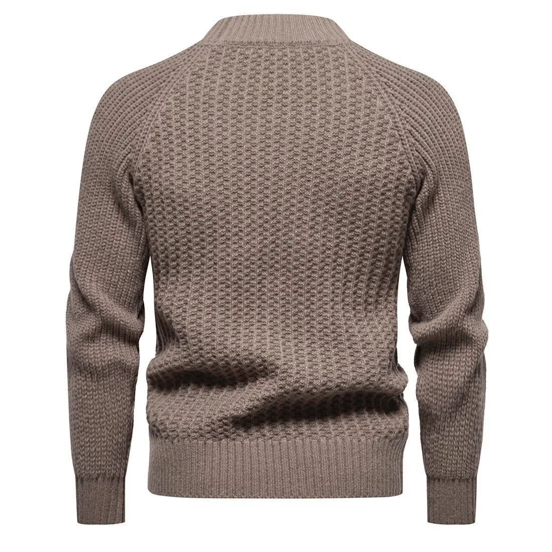 Herren Freizeit-Strickpullover, unifarben, Rundhalsausschnitt, locker geschnitten