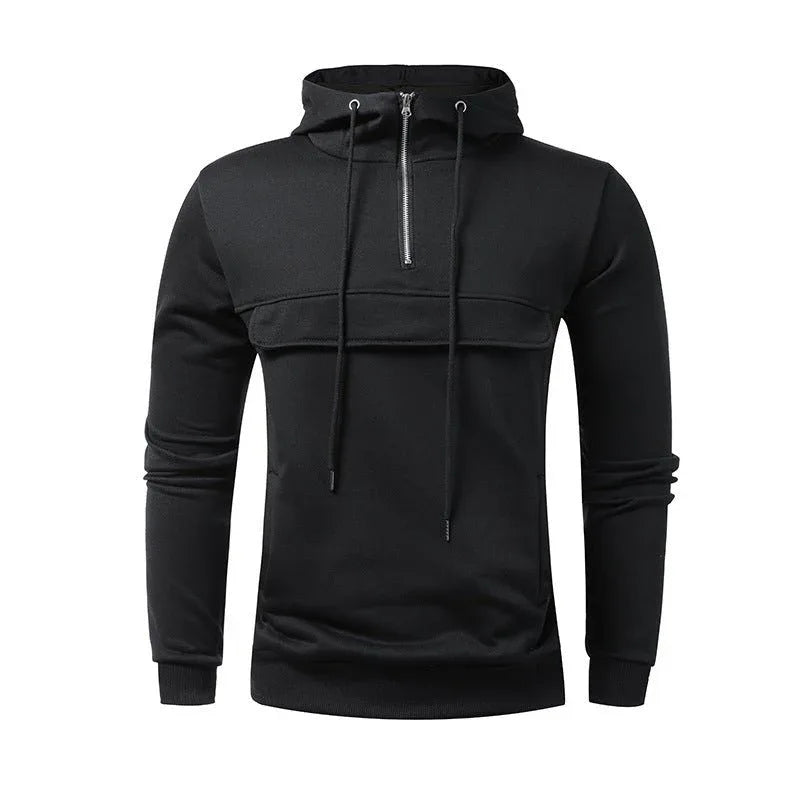 Herren Freizeit Sport Hoodie Einfarbig