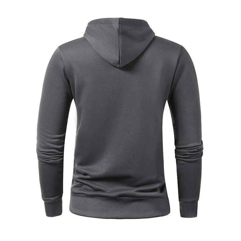 Herren Freizeit Sport Hoodie Einfarbig