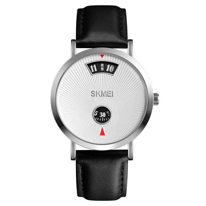 Montre à quartz décontractée pour homme en acier inoxydable