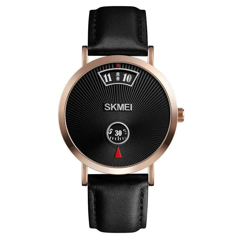 Montre à quartz décontractée pour homme en acier inoxydable