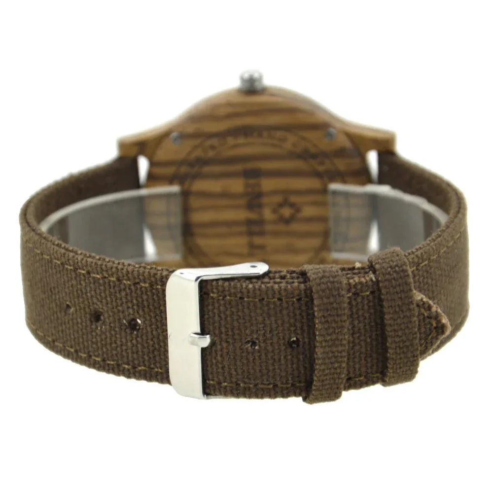 Montre classique en bois pour hommes