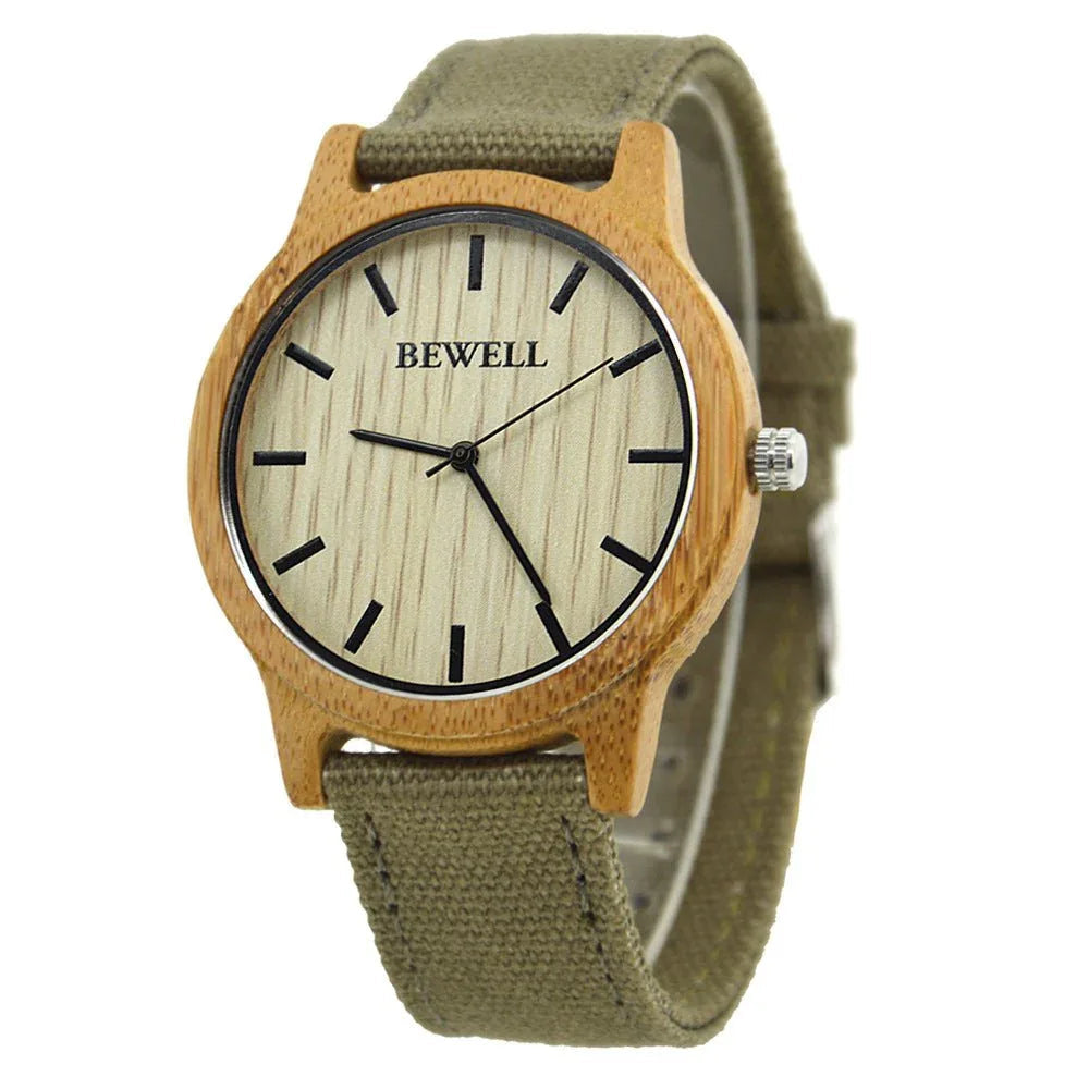 Montre classique en bois pour hommes