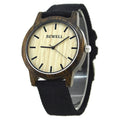 Montre classique en bois pour hommes