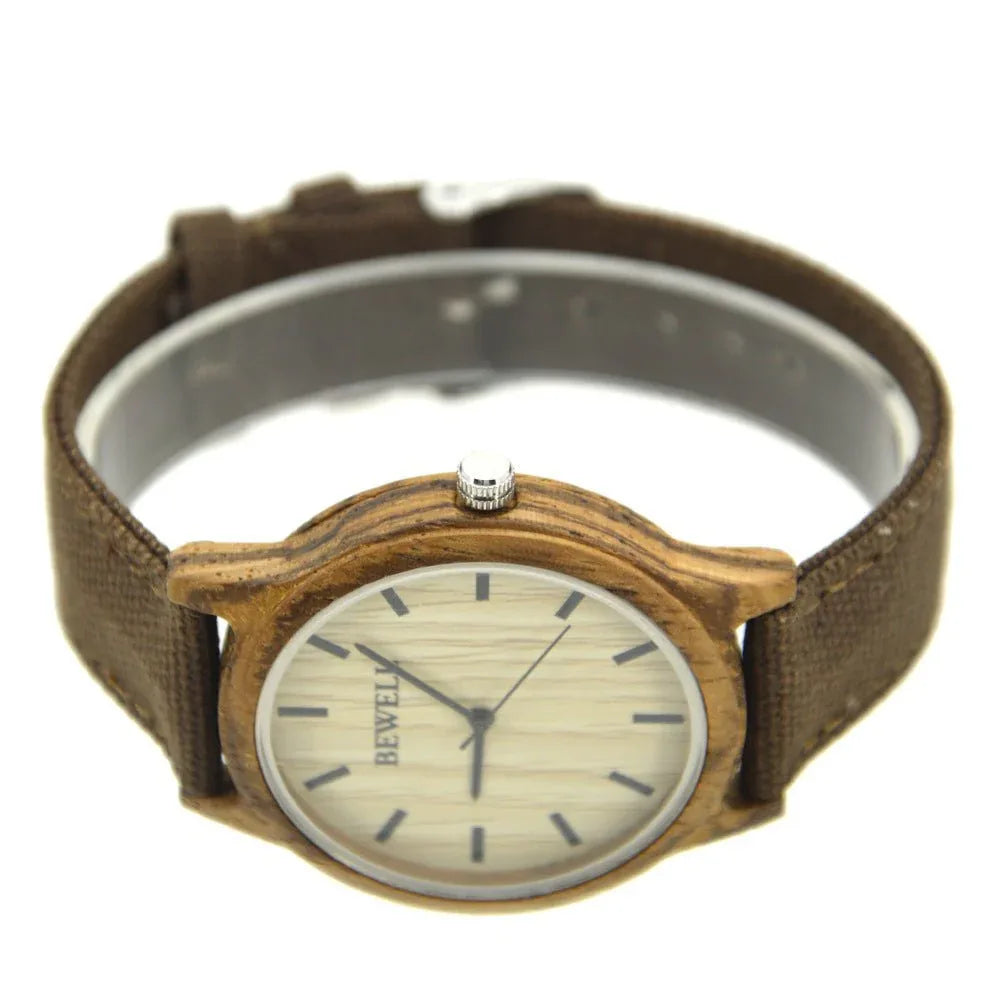 Montre classique en bois pour hommes