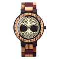Kreative Herrenuhr aus Holz mit Quarzuhrwerk