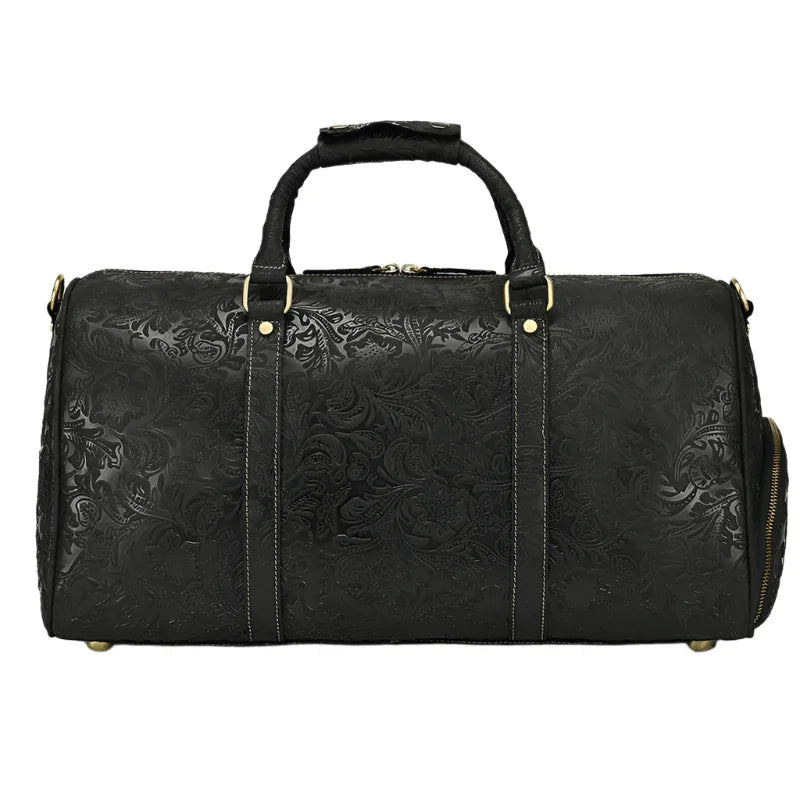 Sac de voyage vintage en cuir pour homme