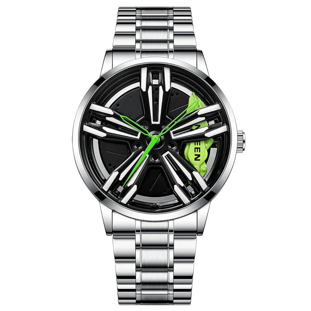 Montre homme roue de locomotive