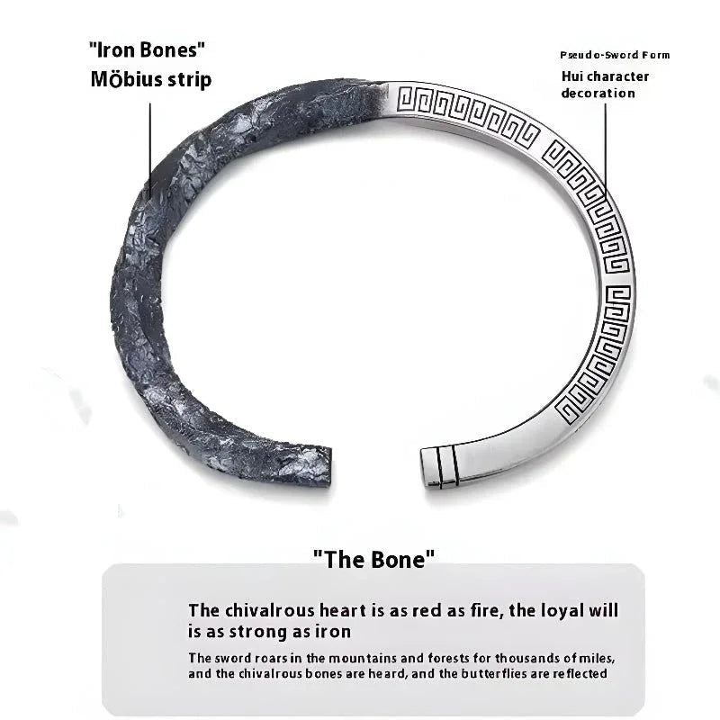 Bracelet ouvert argent pour homme