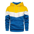 Herren-Patchwork-Hoodies in lässiger, lockerer Passform