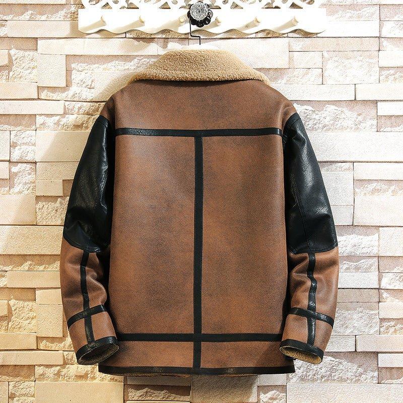 Blouson en daim grande taille pour homme