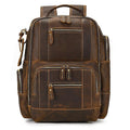 Retro Rucksack für Herren, große Schultasche aus Leder