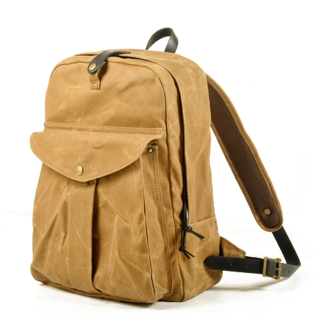Sac à dos en toile grande capacité rétro pour homme