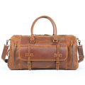 Herren Retro Umhängetasche Echtes Rindsleder Duffle Wochenendtasche