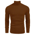 Herren Rollkragenpullover Slim-Fit Langarm