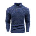 Herren Rollkragenpullover mit Knöpfen im Slim Fit
