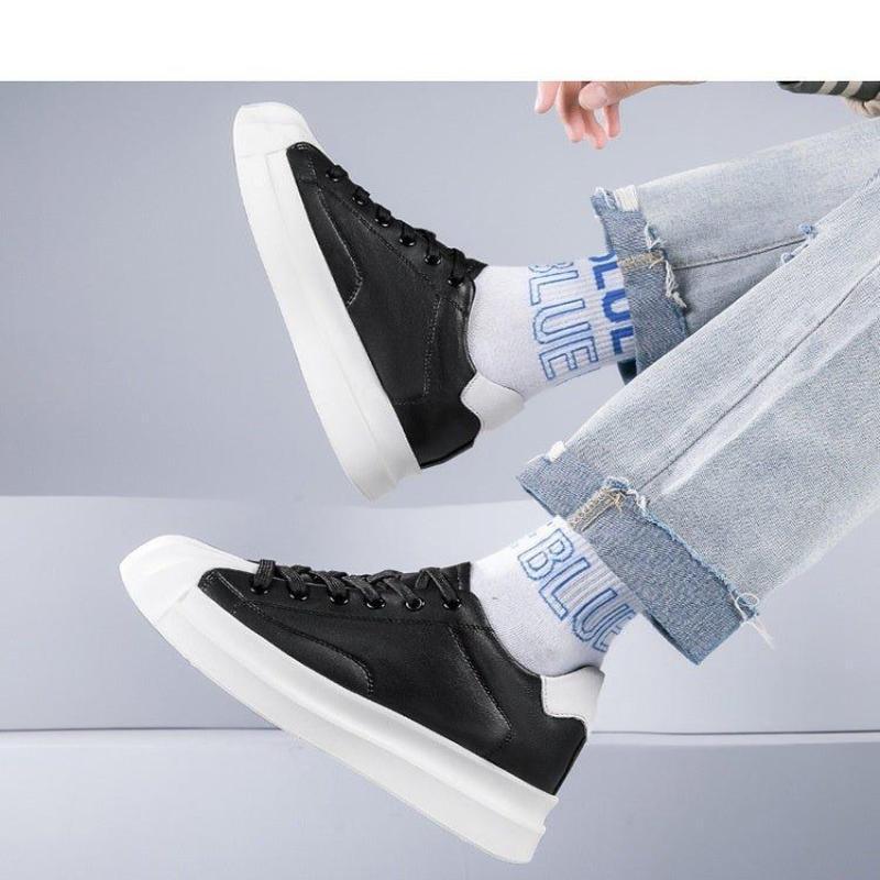 Baskets montantes pour hommes avec semelles rehaussantes