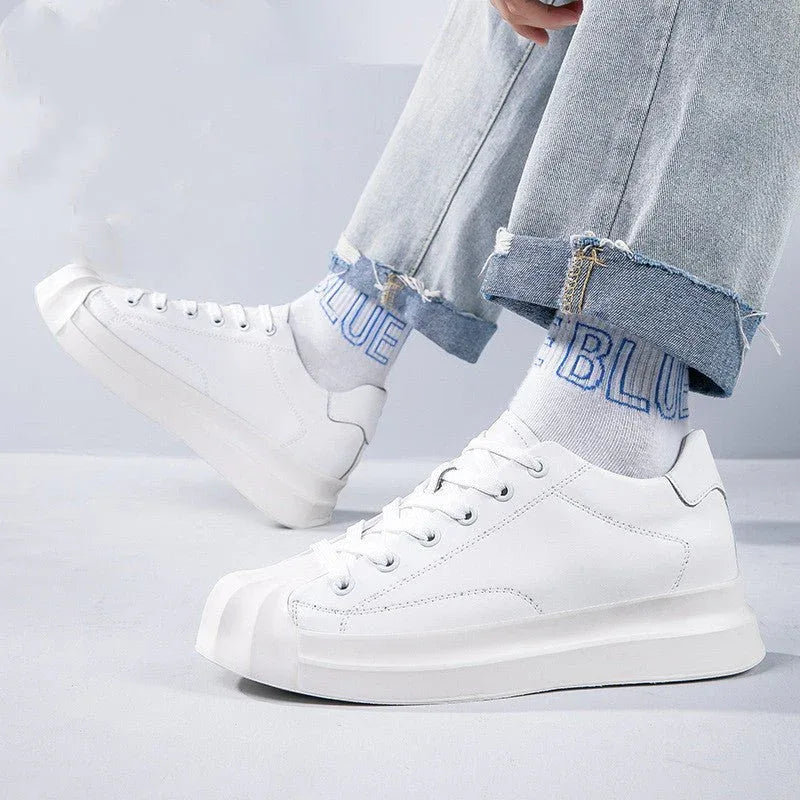 Baskets montantes pour hommes avec semelles rehaussantes