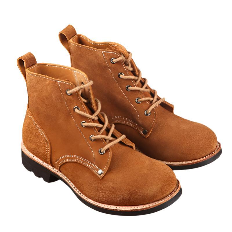 Herren dicke Wildleder Rindsleder Echtleder Schuhe Stiefel