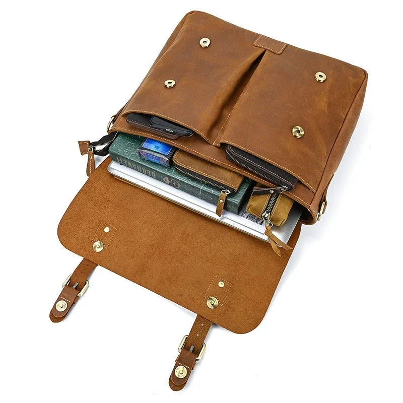 Sacs à bandoulière en cuir de vachette pour hommes
