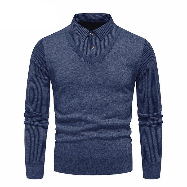 Herren Unterhemd Slim Fit Fleece-gefüttert Zweiteilige Pullover