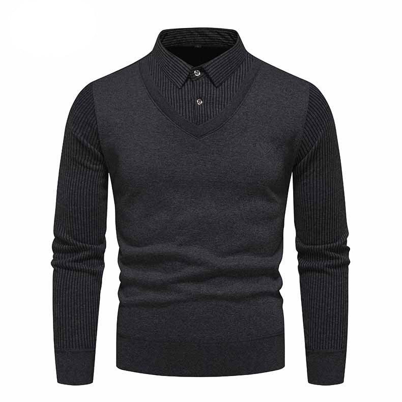 Herren Unterhemd Slim Fit Fleece-gefüttert Zweiteilige Pullover