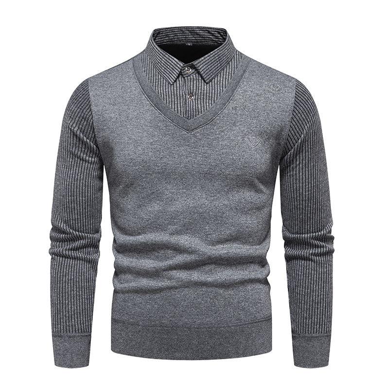 Herren Unterhemd Slim Fit Fleece-gefüttert Zweiteilige Pullover