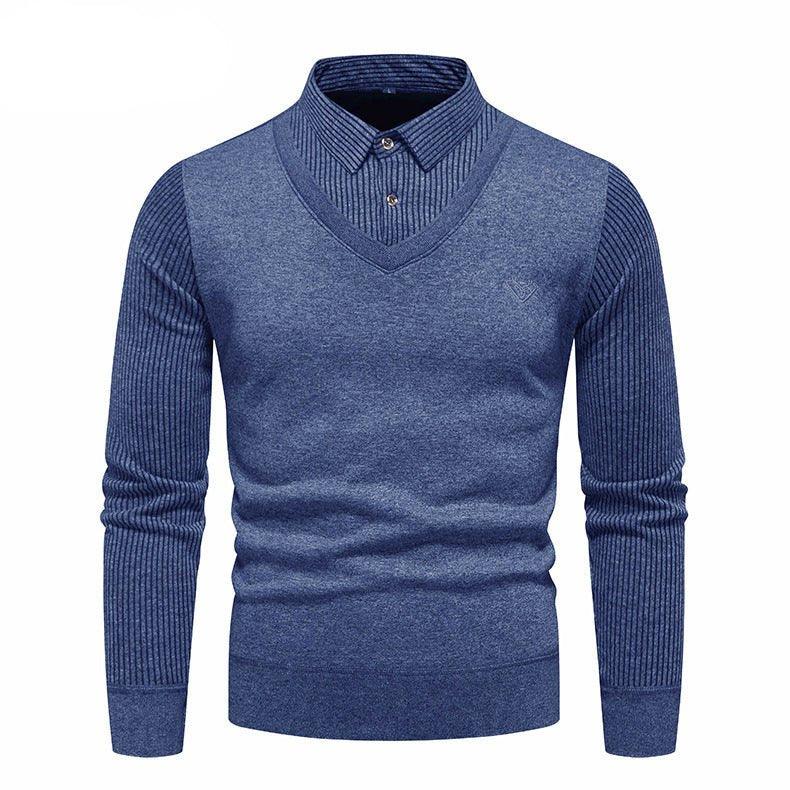 Herren Unterhemd Slim Fit Fleece-gefüttert Zweiteilige Pullover