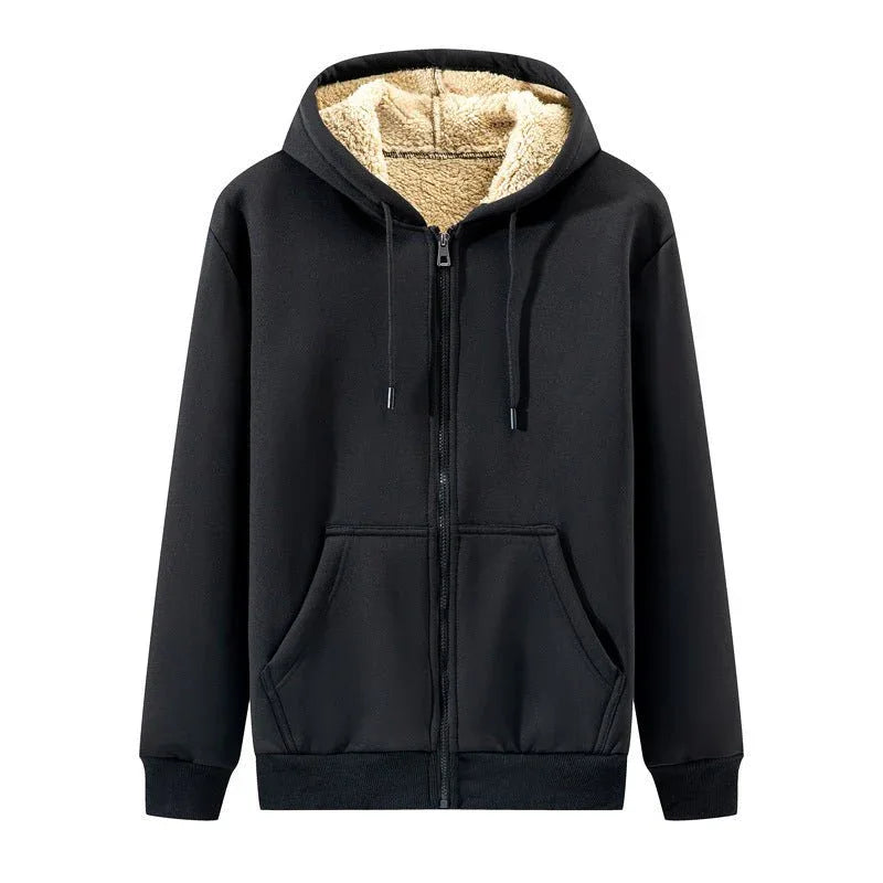 Sweat à capuche chaud en polyester pour hommes
