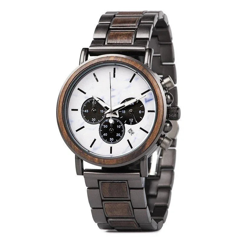 Montre Lumineuse en Bois pour Homme