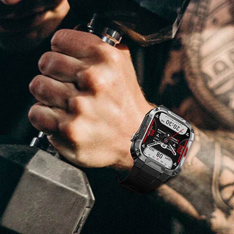 Montre intelligente Bluetooth MK66 avec grande batterie de 400 mAh