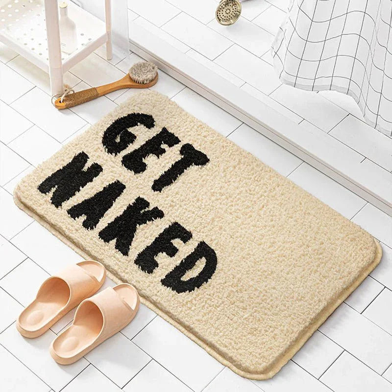 Moderne, minimalistische Badematte, wasserabsorbierend