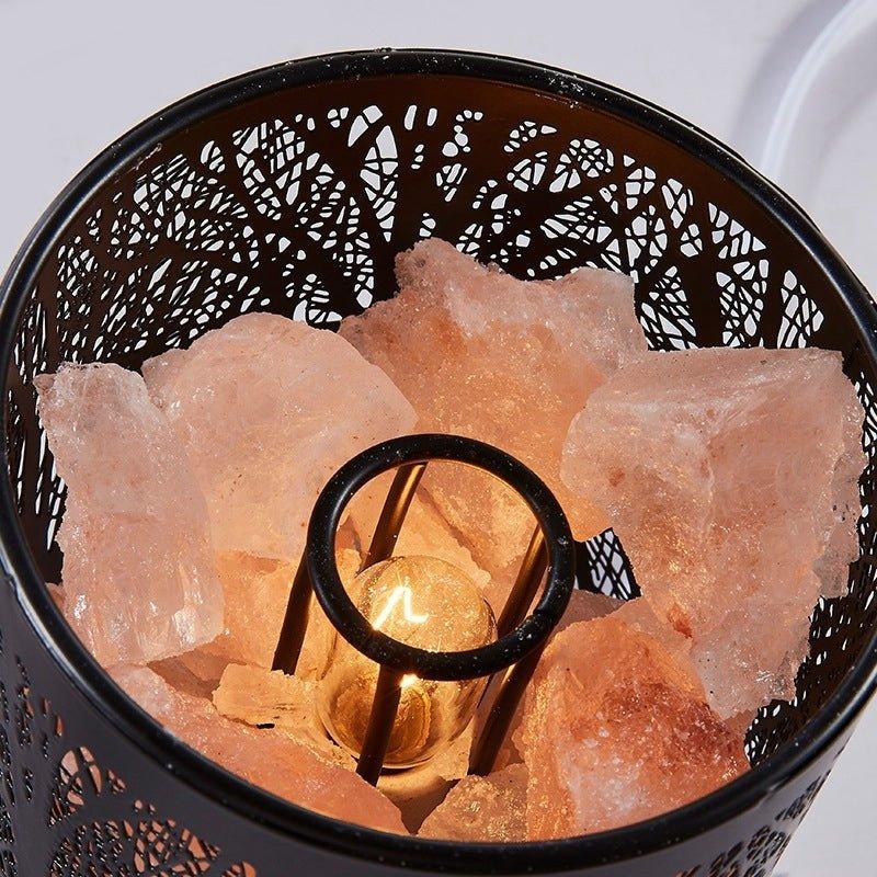 Veilleuse lampe de sel de cristal naturel