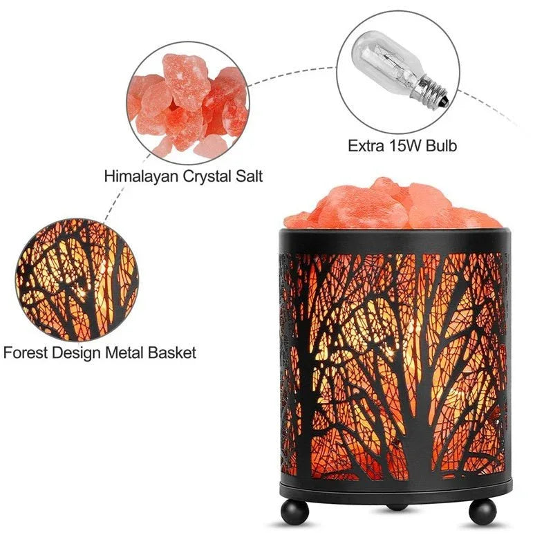 Veilleuse lampe de sel de cristal naturel