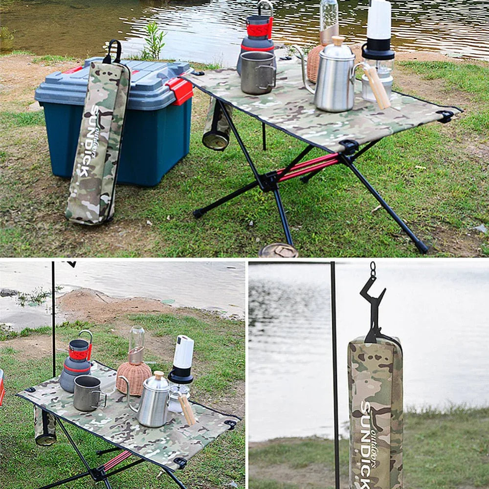 Table pliante d'extérieur, table de camping, table de pique-nique en filet pour barbecue