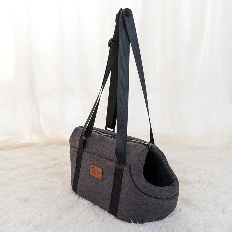 Sac de transport bandoulière pour animaux de compagnie en tissu Oxford
